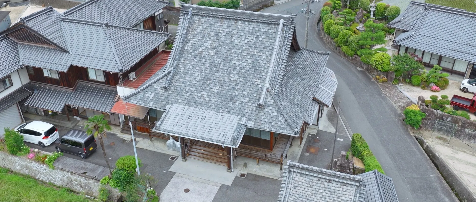 上空から見た正楽寺